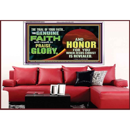 YOUR GENUINE FAITH WILL RESULT IN PRAISE GLORY AND HONOR  Children Room  GWAMBASSADOR12433  
