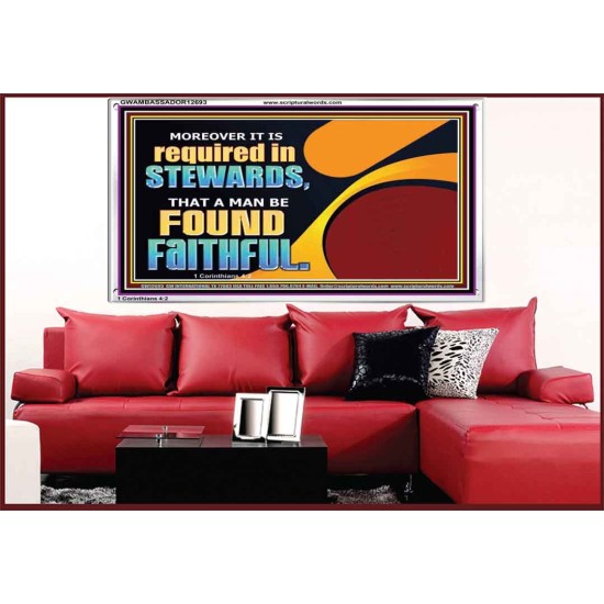 BE FOUND FAITHFUL  Scriptural Wall Art  GWAMBASSADOR12693  