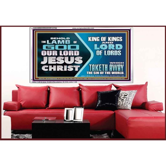 THE LAMB OF GOD OUR LORD JESUS CHRIST  Acrylic Frame Scripture   GWAMBASSADOR12706  