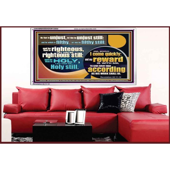 BE RIGHTEOUS STILL  Bible Verses Wall Art  GWAMBASSADOR12950  