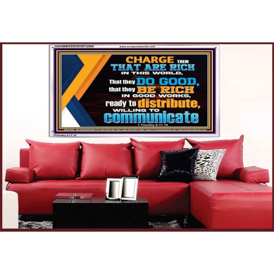 DO GOOD AND BE RICH IN GOOD WORKS  Religious Wall Art   GWAMBASSADOR12980  