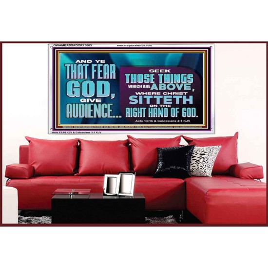 THE RIGHT HAND OF GOD  Church Office Acrylic Frame  GWAMBASSADOR13063  