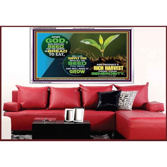 THE GREAT PROVIDER JEHOVAH JIREH  Unique Scriptural Acrylic Frame  GWAMBASSADOR9549  