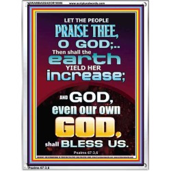 THE EARTH YIELD HER INCREASE  Church Picture  GWAMBASSADOR10005  "32x48"