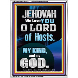 JEHOVAH WE LOVE YOU  Unique Power Bible Portrait  GWAMBASSADOR10010  "32x48"