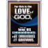 THE LOVE OF GOD IS TO KEEP HIS COMMANDMENTS  Ultimate Power Portrait  GWAMBASSADOR10011  "32x48"