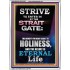 STRAIT GATE LEADS TO HOLINESS THE RESULT ETERNAL LIFE  Ultimate Inspirational Wall Art Portrait  GWAMBASSADOR10026  "32x48"