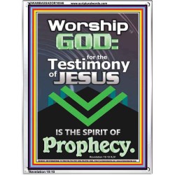 TESTIMONY OF JESUS IS THE SPIRIT OF PROPHECY  Kitchen Wall Décor  GWAMBASSADOR10046  "32x48"
