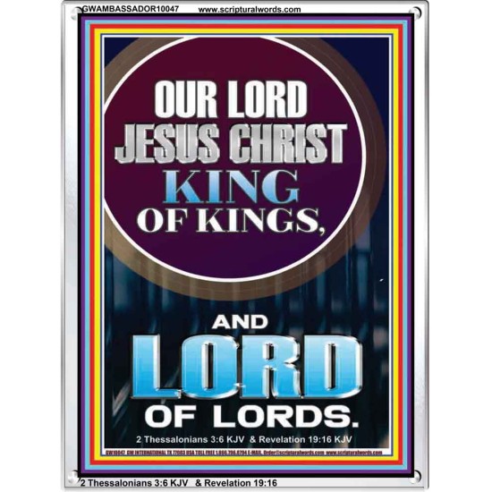 JESUS CHRIST - KING OF KINGS LORD OF LORDS   Bathroom Wall Art  GWAMBASSADOR10047  