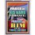 PRAISE HIM IN DANCE, TIMBREL AND HARP  Modern Art Picture  GWAMBASSADOR10057  "32x48"