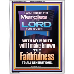 SING OF THE MERCY OF THE LORD  Décor Art Work  GWAMBASSADOR10071  "32x48"