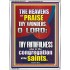 THE HEAVENS SHALL PRAISE THY WONDERS O LORD ALMIGHTY  Christian Quote Picture  GWAMBASSADOR10072  "32x48"