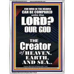 WHO IN THE HEAVEN CAN BE COMPARED TO JEHOVAH EL SHADDAI  Affordable Wall Art Prints  GWAMBASSADOR10073  "32x48"
