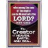 O LORD OUR GOD CREATOR OF HEAVEN, EARTH AND SEA  Custom Wall Art Print  GWAMBASSADOR10074  "32x48"