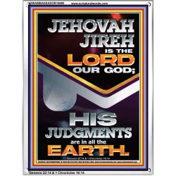 JEHOVAH JIREH IS THE LORD OUR GOD  Contemporary Christian Wall Art Portrait  GWAMBASSADOR10695  "32x48"