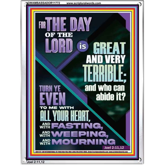 THE GREAT DAY OF THE LORD  Sciptural Décor  GWAMBASSADOR11772  