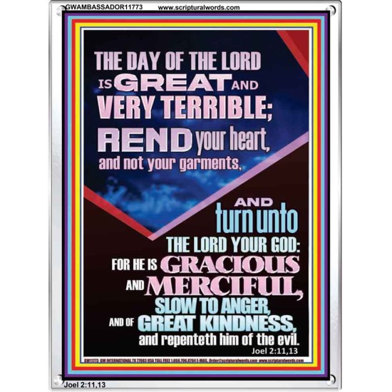 REND YOUR HEART AND NOT YOUR GARMENTS  Contemporary Christian Wall Art Portrait  GWAMBASSADOR11773  