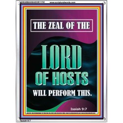 THE ZEAL OF THE LORD OF HOSTS WILL PERFORM THIS  Contemporary Christian Wall Art  GWAMBASSADOR11791  "32x48"