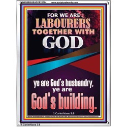 BE A CO-LABOURERS WITH GOD IN JEHOVAH HUSBANDRY  Christian Art Portrait  GWAMBASSADOR11794  "32x48"