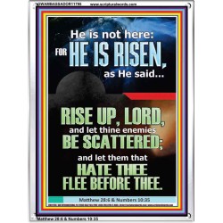 CHRIST JESUS IS RISEN LET THINE ENEMIES BE SCATTERED  Christian Wall Art  GWAMBASSADOR11795  "32x48"