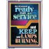 BE DRESSED READY FOR SERVICE  Scriptures Wall Art  GWAMBASSADOR11799  "32x48"