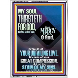 BECAUSE OF YOUR UNFAILING LOVE AND GREAT COMPASSION  Bible Verse Portrait  GWAMBASSADOR11808  "32x48"