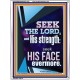 SEEK THE LORD AND HIS STRENGTH AND SEEK HIS FACE EVERMORE  Wall Décor  GWAMBASSADOR11815  