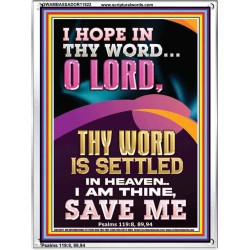 I AM THINE SAVE ME O LORD  Christian Quote Portrait  GWAMBASSADOR11822  "32x48"