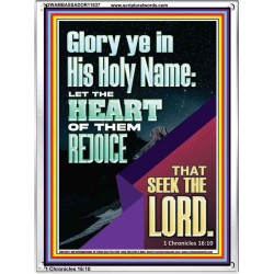 THE HEART OF THEM THAT SEEK THE LORD  Unique Scriptural ArtWork  GWAMBASSADOR11837  "32x48"