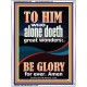 WHO ALONE DOETH GREAT WONDERS  Art & Décor Portrait  GWAMBASSADOR11855  