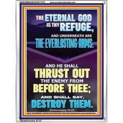 THE EVERLASTING ARMS OF JEHOVAH  Printable Bible Verse to Portrait  GWAMBASSADOR11875  "32x48"