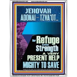 JEHOVAH ADONAI-TZVA'OT LORD OF HOSTS AND EVER PRESENT HELP  Church Picture  GWAMBASSADOR11887  "32x48"