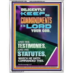 DILIGENTLY KEEP THE COMMANDMENTS OF THE LORD OUR GOD  Church Portrait  GWAMBASSADOR11896  "32x48"