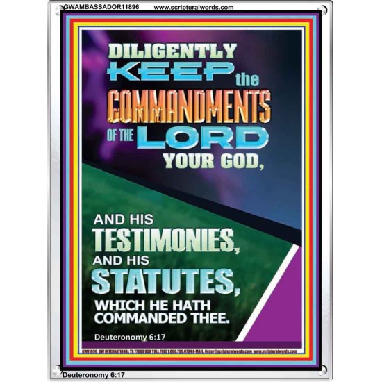 DILIGENTLY KEEP THE COMMANDMENTS OF THE LORD OUR GOD  Church Portrait  GWAMBASSADOR11896  