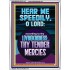 HEAR ME SPEEDILY O LORD MY GOD  Sanctuary Wall Picture  GWAMBASSADOR11916  "32x48"