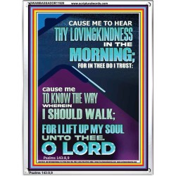 LET ME EXPERIENCE THY LOVINGKINDNESS IN THE MORNING  Unique Power Bible Portrait  GWAMBASSADOR11928  "32x48"