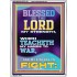 THE LORD MY STRENGTH WHICH TEACHETH MY HANDS TO WAR  Children Room  GWAMBASSADOR11933  "32x48"