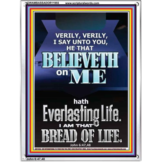 I AM THAT BREAD OF LIFE  Unique Power Bible Portrait  GWAMBASSADOR11955  