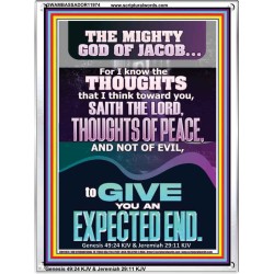 THOUGHTS OF PEACE AND NOT OF EVIL  Scriptural Décor  GWAMBASSADOR11974  "32x48"