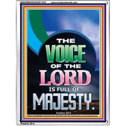THE VOICE OF THE LORD IS FULL OF MAJESTY  Scriptural Décor Portrait  GWAMBASSADOR11978  "32x48"