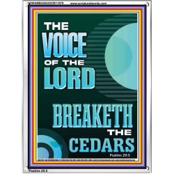 THE VOICE OF THE LORD BREAKETH THE CEDARS  Scriptural Décor Portrait  GWAMBASSADOR11979  