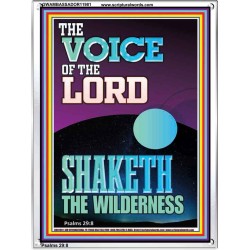 THE VOICE OF THE LORD SHAKETH THE WILDERNESS  Christian Portrait Art  GWAMBASSADOR11981  "32x48"