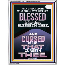 BLESSED IS HE THAT BLESSETH THEE  Encouraging Bible Verse Portrait  GWAMBASSADOR11994  "32x48"