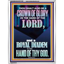 A CROWN OF GLORY AND A ROYAL DIADEM  Christian Quote Portrait  GWAMBASSADOR11997  