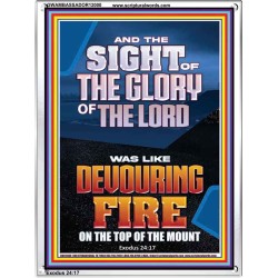 THE SIGHT OF THE GLORY OF THE LORD WAS LIKE DEVOURING FIRE  Christian Paintings  GWAMBASSADOR12000  