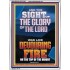 THE SIGHT OF THE GLORY OF THE LORD WAS LIKE DEVOURING FIRE  Christian Paintings  GWAMBASSADOR12000  "32x48"