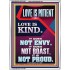 LOVE IS PATIENT AND KIND AND DOES NOT ENVY  Christian Paintings  GWAMBASSADOR12005  "32x48"