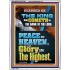PEACE IN HEAVEN AND GLORY IN THE HIGHEST  Contemporary Christian Wall Art  GWAMBASSADOR12006  "32x48"