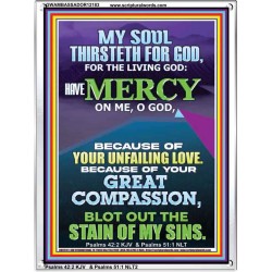 BECAUSE OF YOUR UNFAILING LOVE AND GREAT COMPASSION  Religious Wall Art   GWAMBASSADOR12183  "32x48"