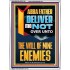 DELIVER ME NOT OVER UNTO THE WILL OF MINE ENEMIES ABBA FATHER  Modern Christian Wall Décor Portrait  GWAMBASSADOR12191  "32x48"